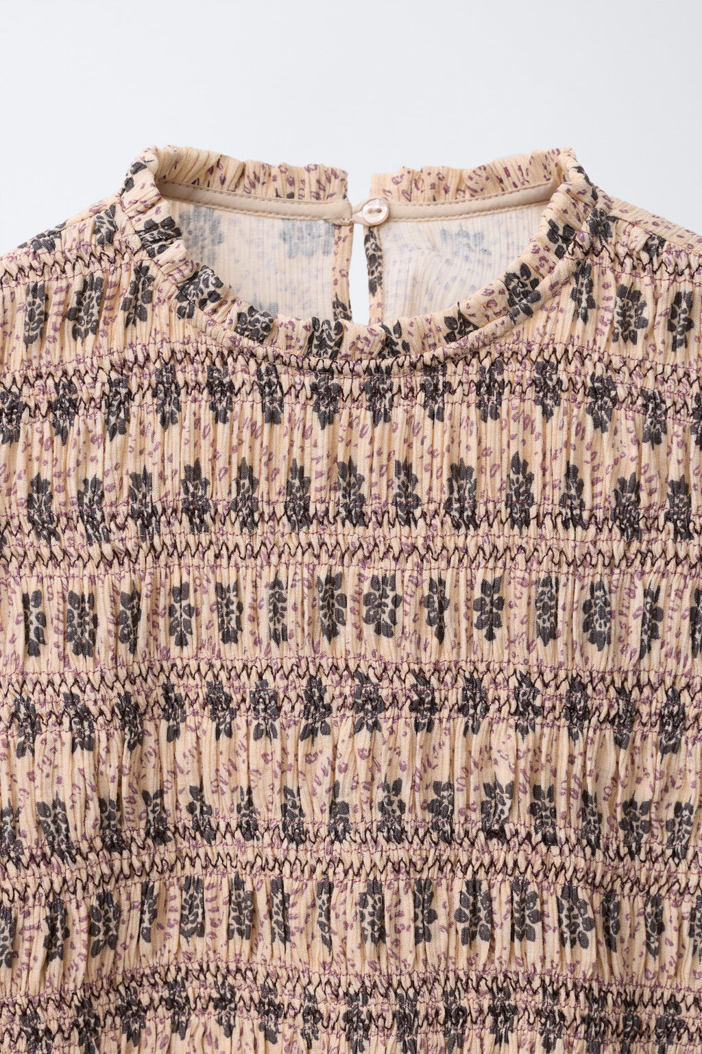 PRINTED ELASTICATED TOP - Zara фото 3