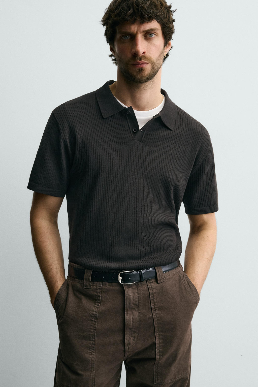 POLO PUNTO CANAL? / Chocolate - Zara фото 6