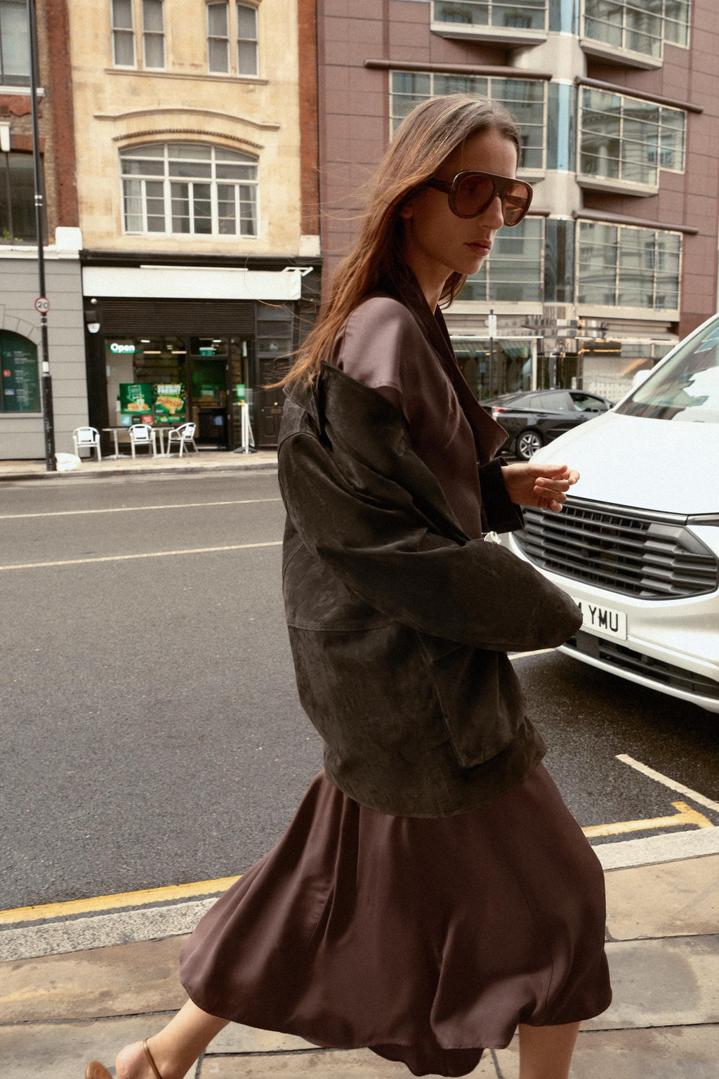COWL NECK MIDI DRESS WITH BELT - Zara фото 5