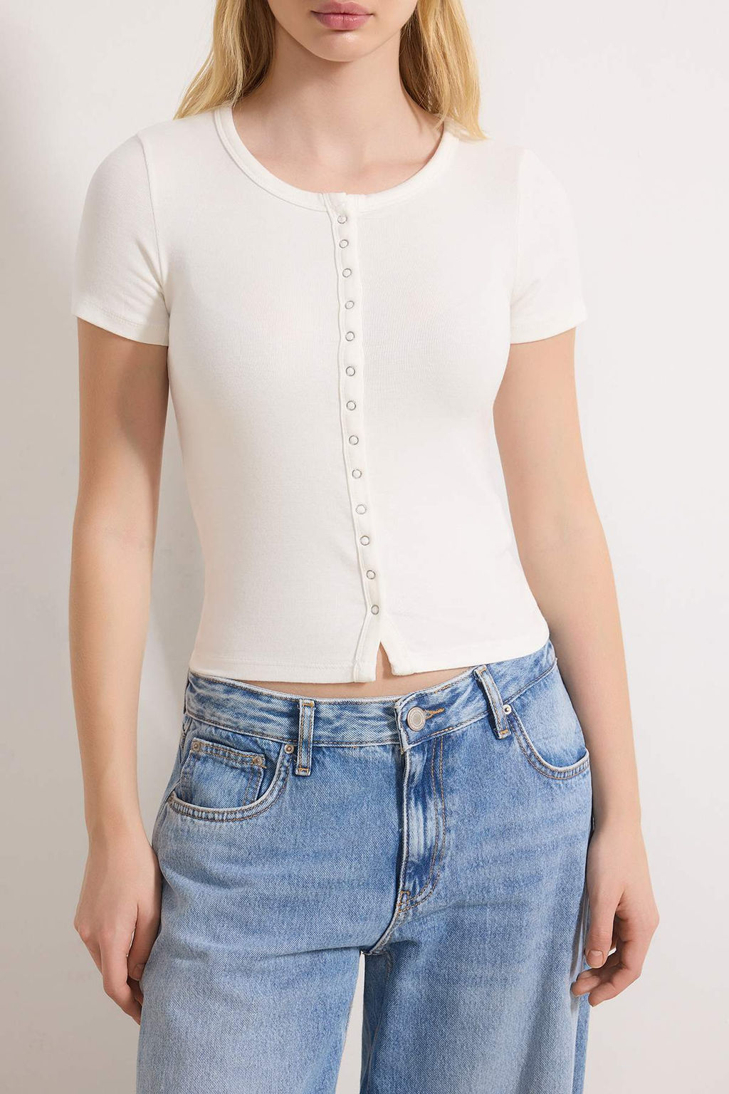 Siyah Fitted/Vucuda Oturan Premium Yumusak Orme Bluz TWOSS26BZ00428 - Trendyolmilla фото 7