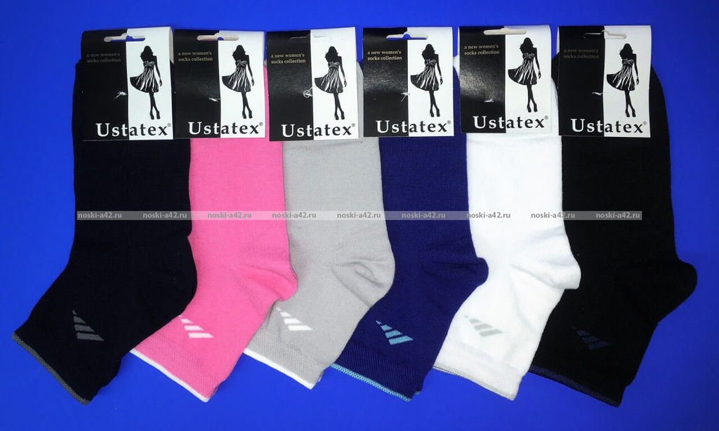 Цена за 10 пар. ЮстаТекс носки женские 2с15 СПОРТ ассорти