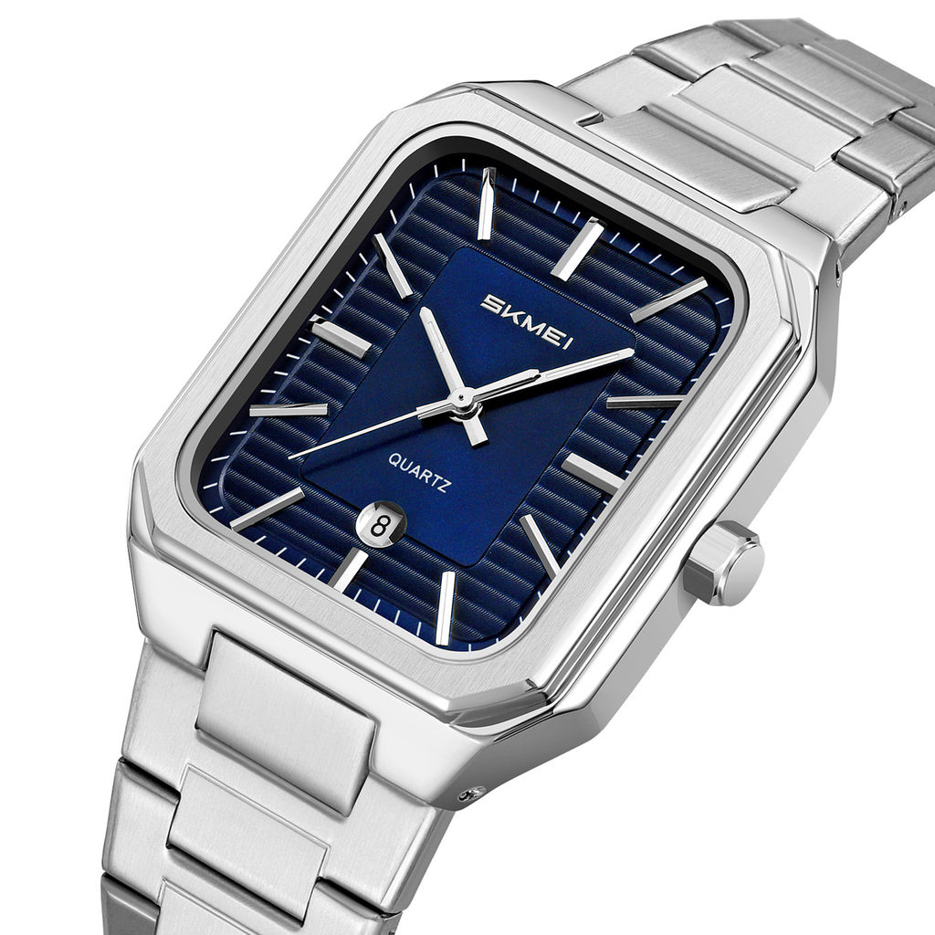 Часы наручные Skmei мужские кварцевые 9373silver-blue
