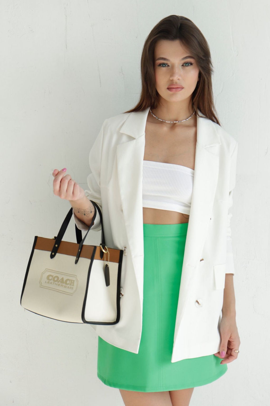 Мини-юбка зелёная - Martichelli фото 8