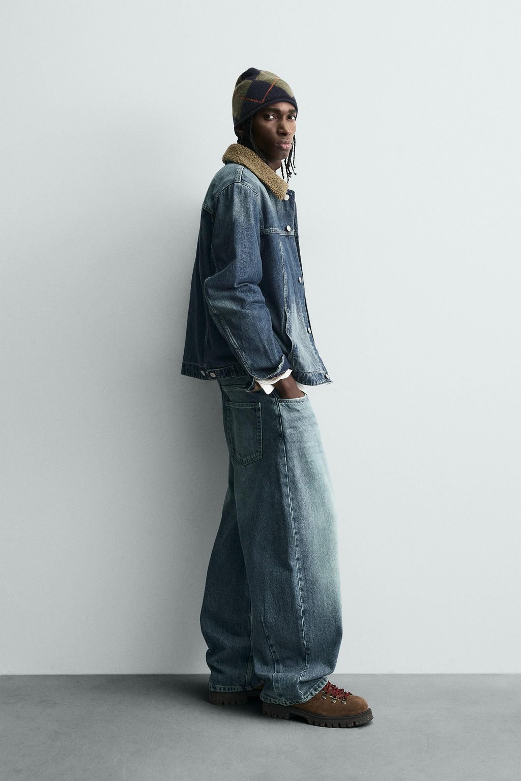 DOUBLE-FACED DENIM JACKET - Zara фото 4