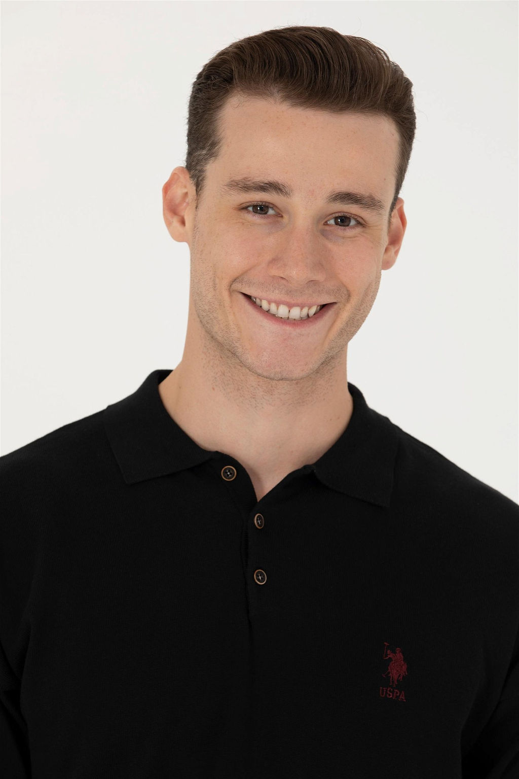 U. S. Polo Assn Мужской черный базовый свитер - U.s. polo assn фото 9