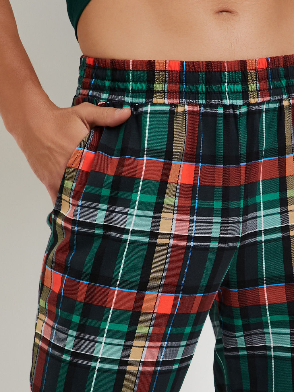 Пижама мужская кулирка с брюками "ЧИКАГО" ЗЕЛЕНЬ