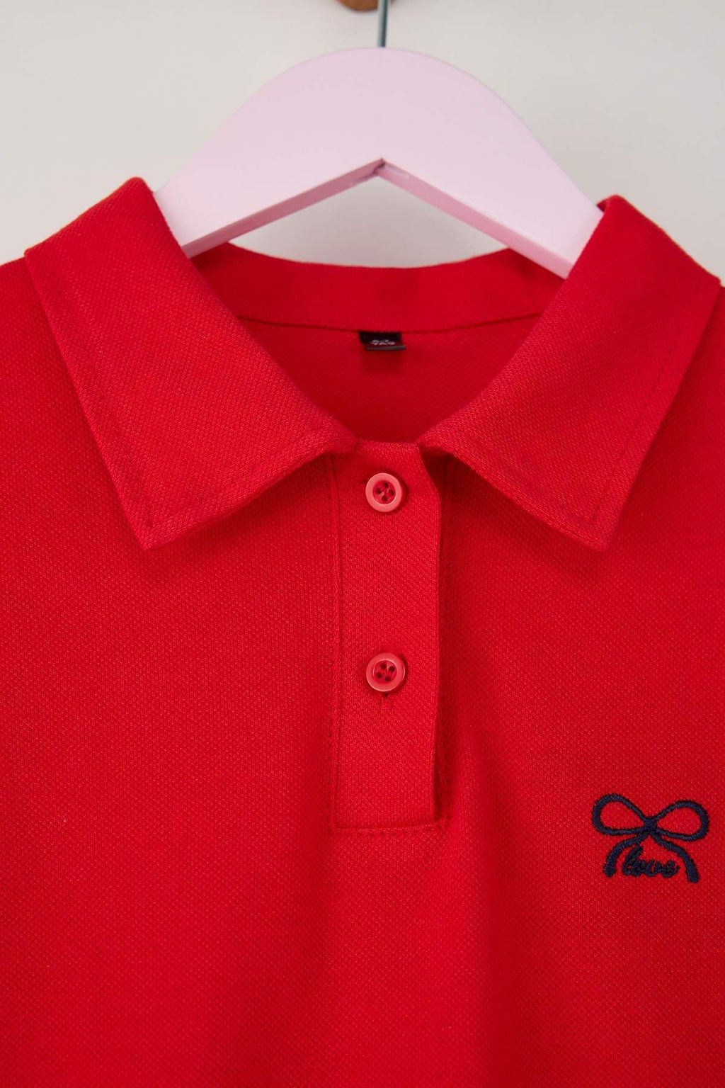 Lacivert K?z Cocuk %100 Pamuk Meyve Nak?sl? Polo Yaka k?sa Orme Elbise TKDSS25EL00085 - Trendyolmilla фото 6