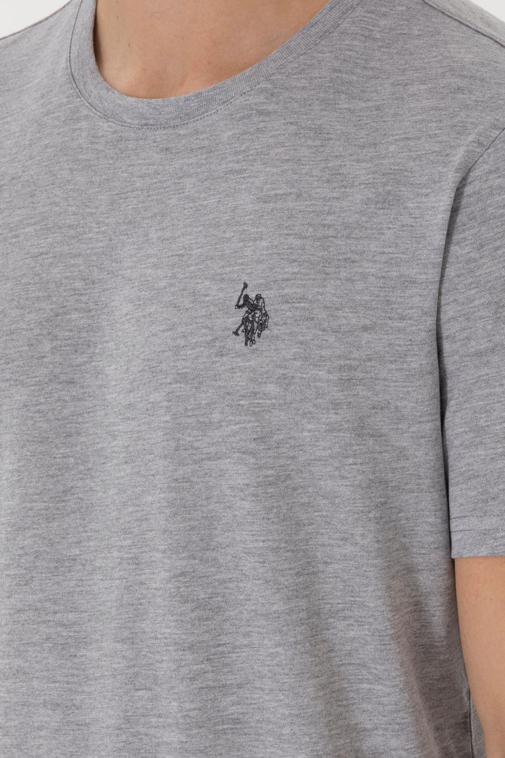 Erkek Regular Fit Bisiklet Yaka Gri Basic Ti__rt Sepette S_rpriz _ndirim - U.s. polo assn фото 7