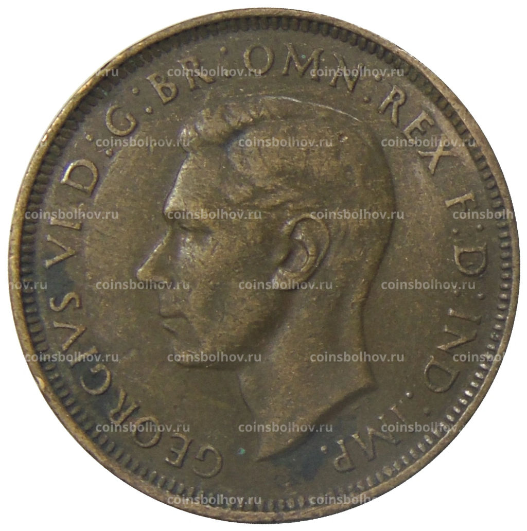 1/2 пенни 1938 года Австралия