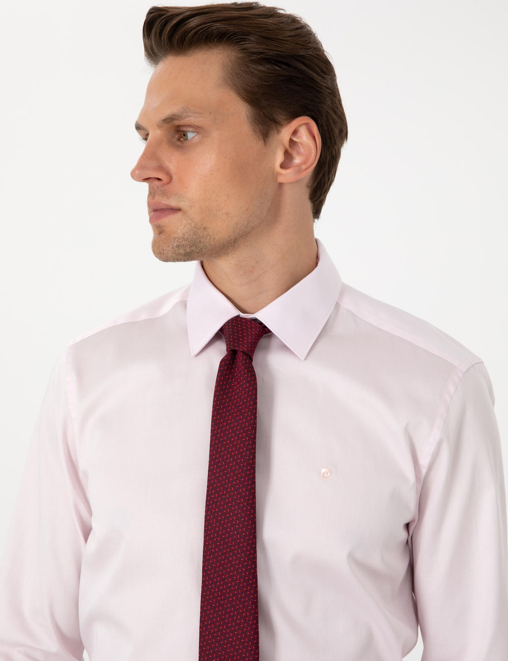 A__k Pembe Slim Fit Uzun Kollu Basic G_mlek - Pierre cardin фото 2