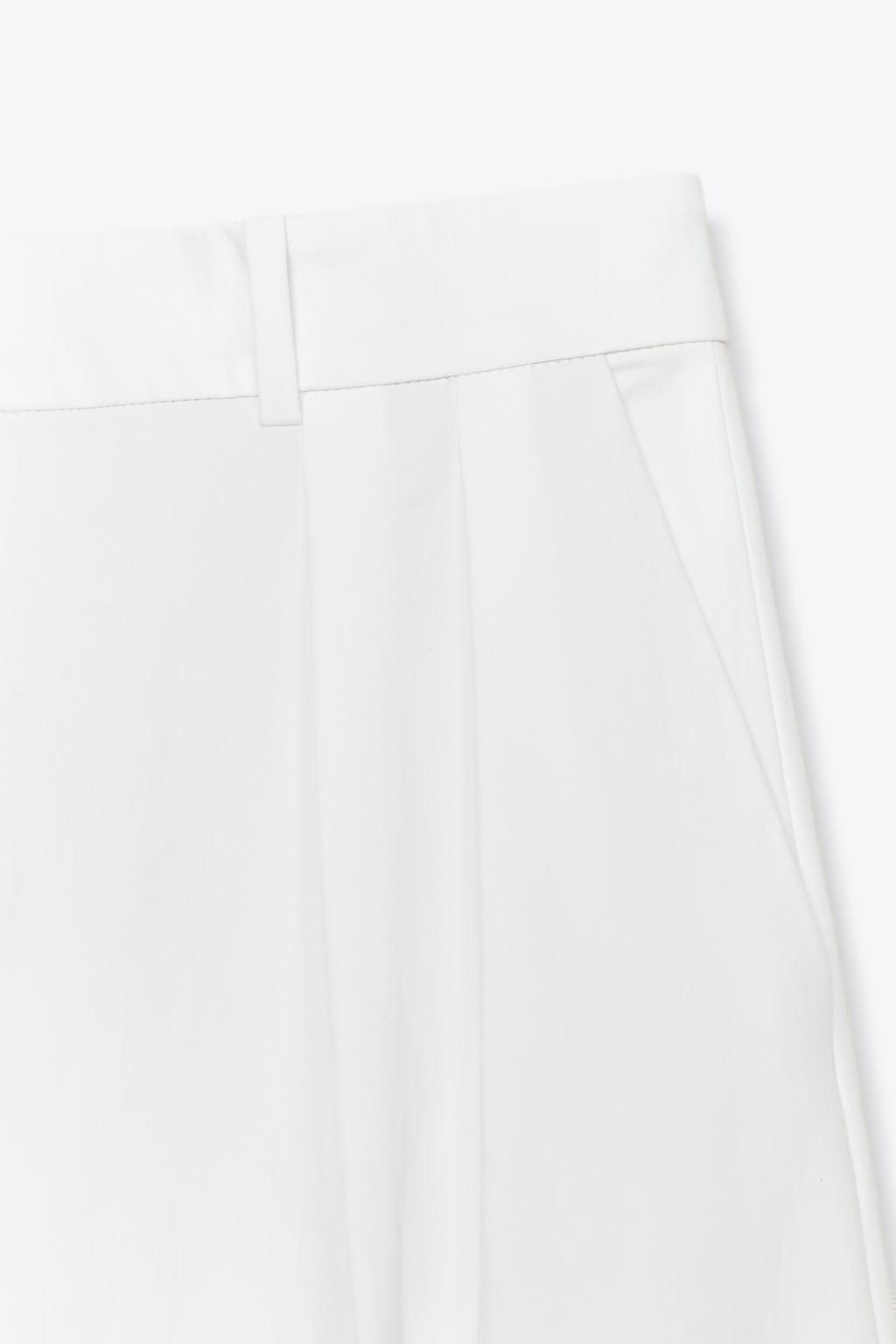 ZW COLLECTION TECHNICAL-EFFECT DARTED TROUSERS - Zara фото 10
