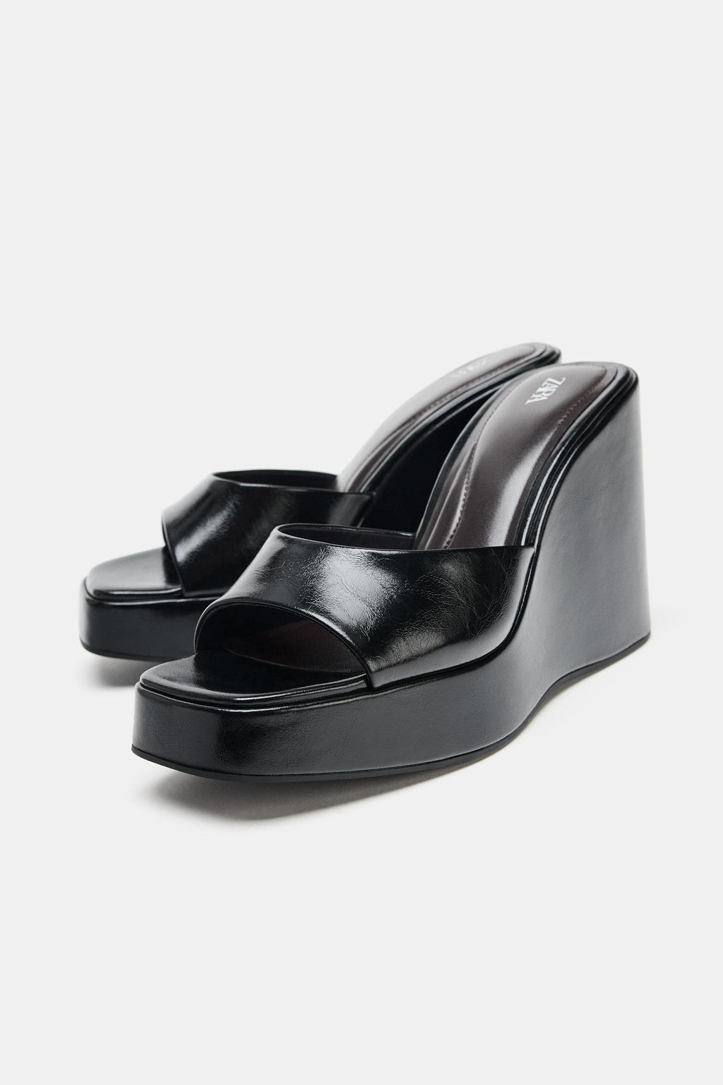SANDALIA TAC?N CU?A / Negro - Zara фото 2