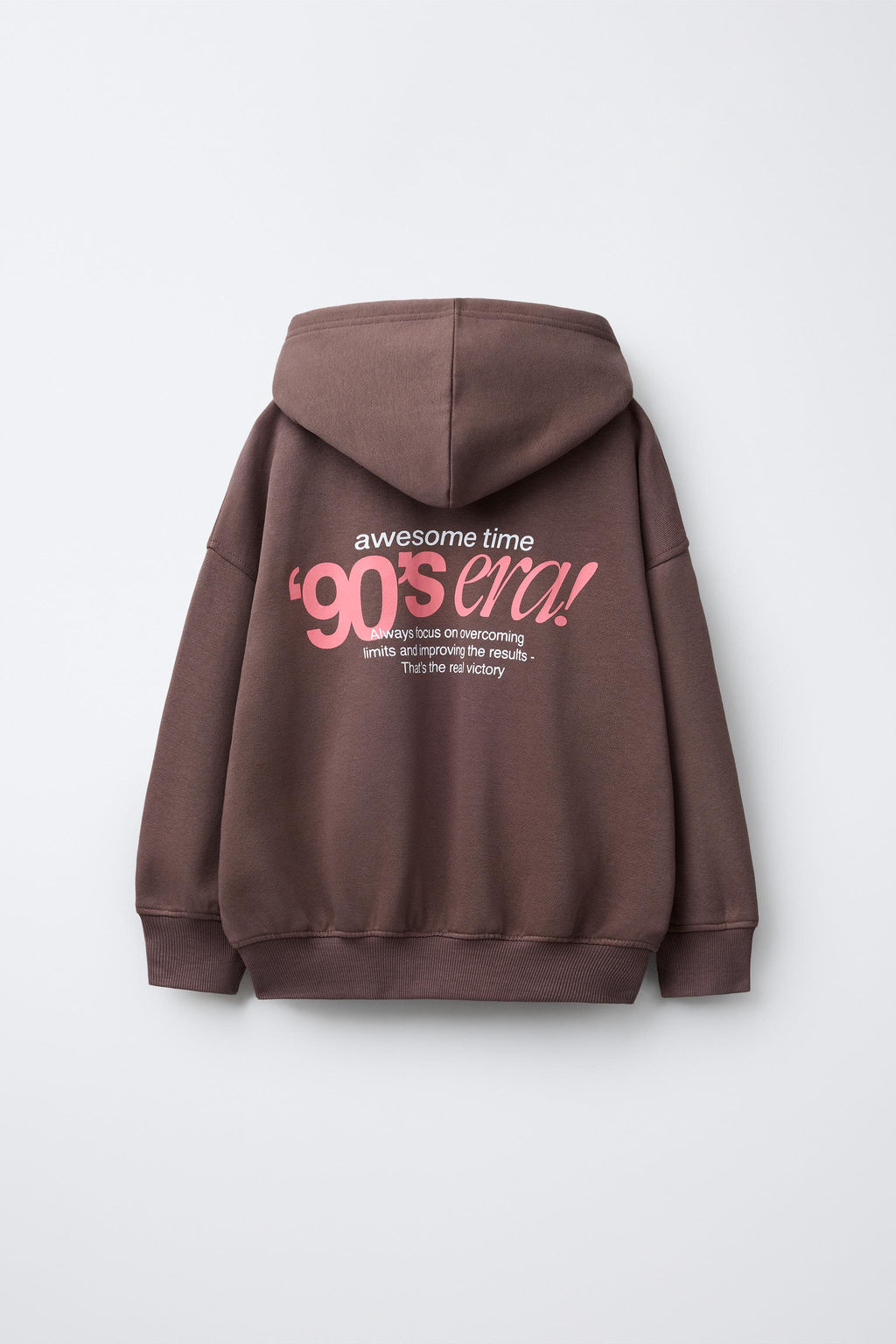 SUDADERA CAPUCHA TEXTOS / Marr?n - Zara фото 4