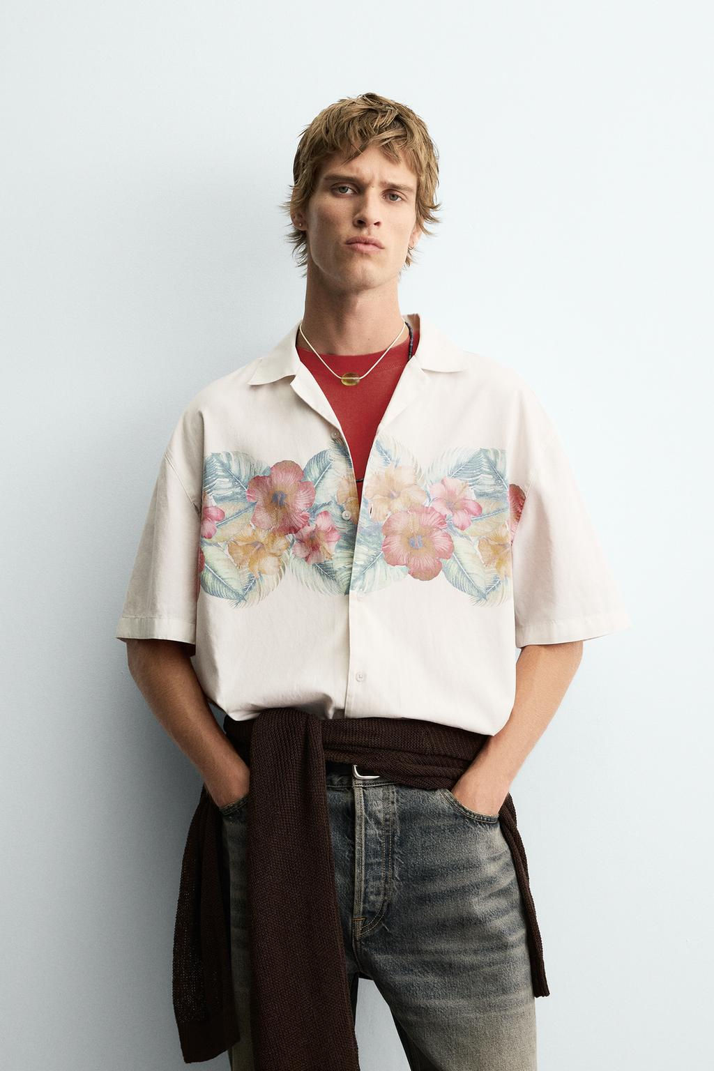 FLORAL PRINT SHIRT - Zara фото 2