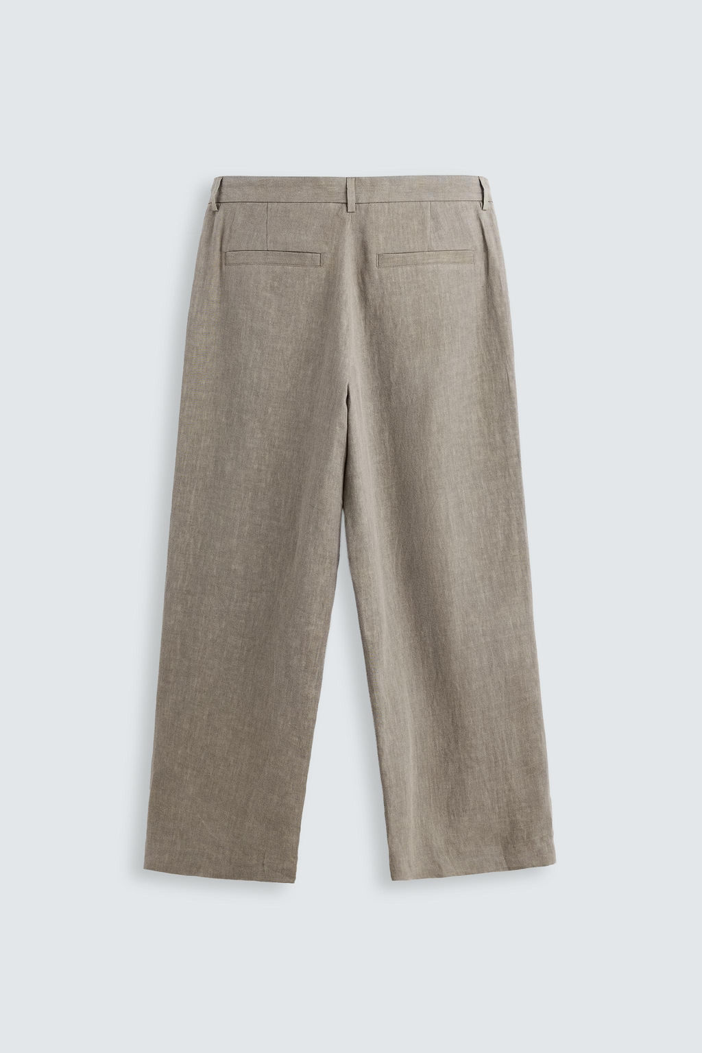 100% WASHED LINEN SUIT TROUSERS - Zara фото 8