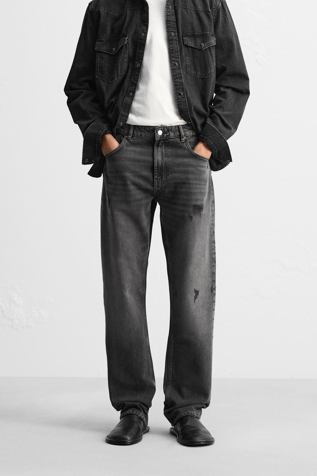 STRAIGHT FIT RIP JEANS - Zara фото 2