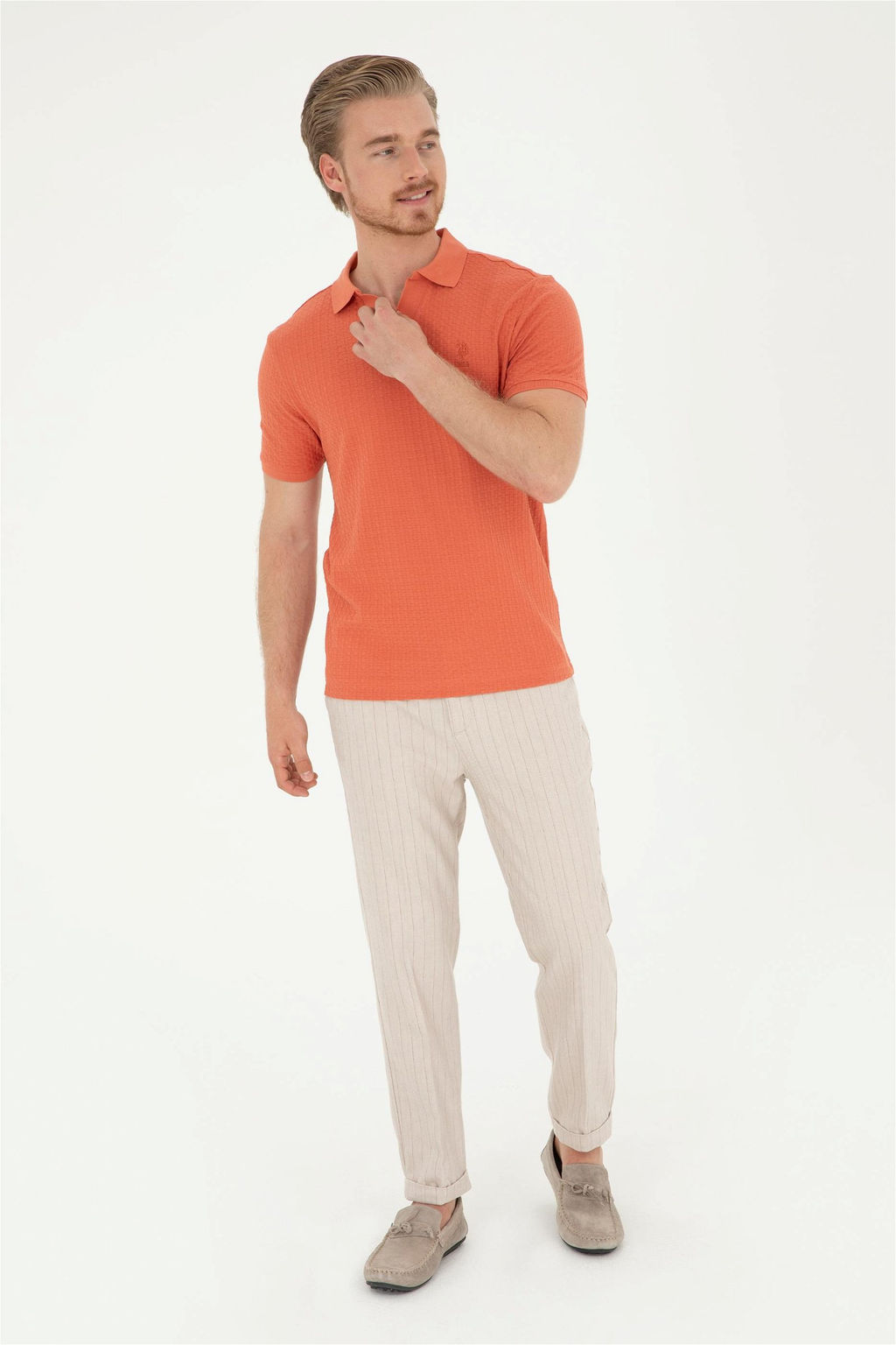 U. S. Polo Assn / Мужские бежевые брюки из плотной ткани