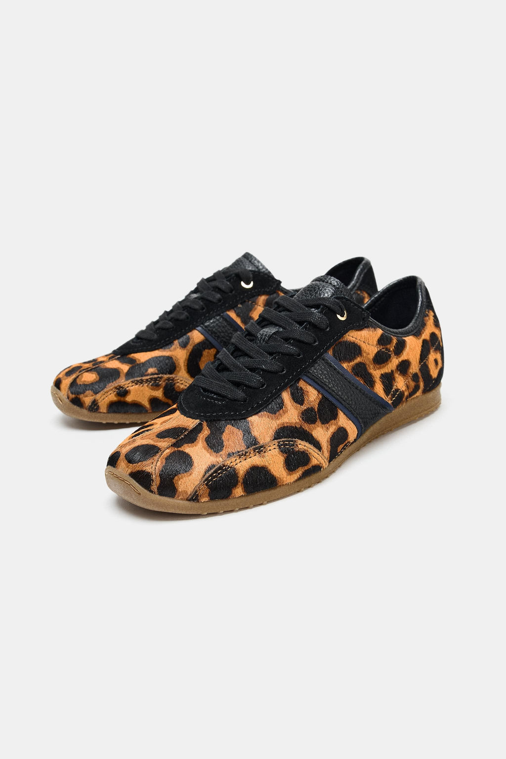 ANIMAL PRINT LEATHER TRAINERS - Zara фото 5