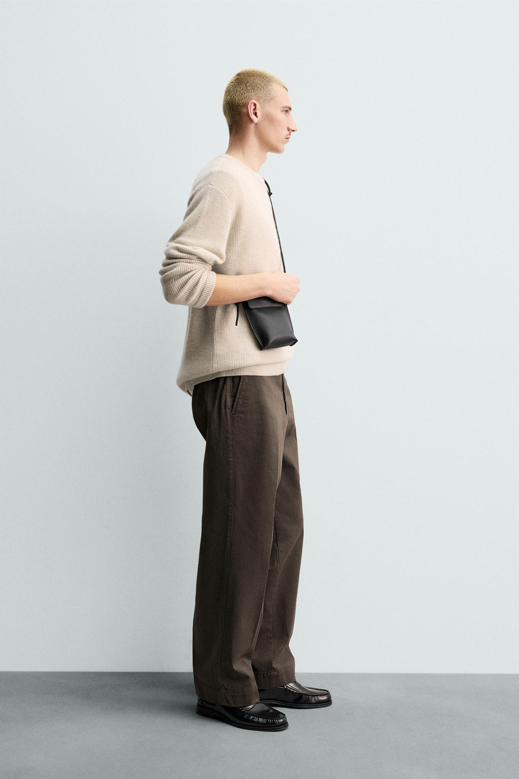 ORIGINS TWILL CHINO TROUSERS - Zara фото 14