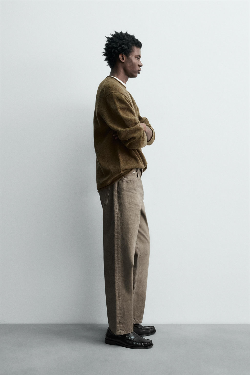 100% WOOL ROLLED EDGE SWEATER - Zara фото 4