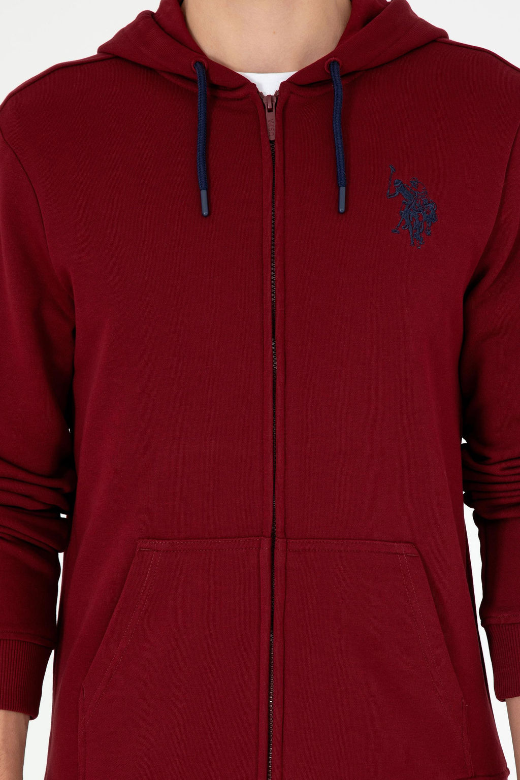 Мужской бордово-красный свитшот - U.s. polo assn фото 6