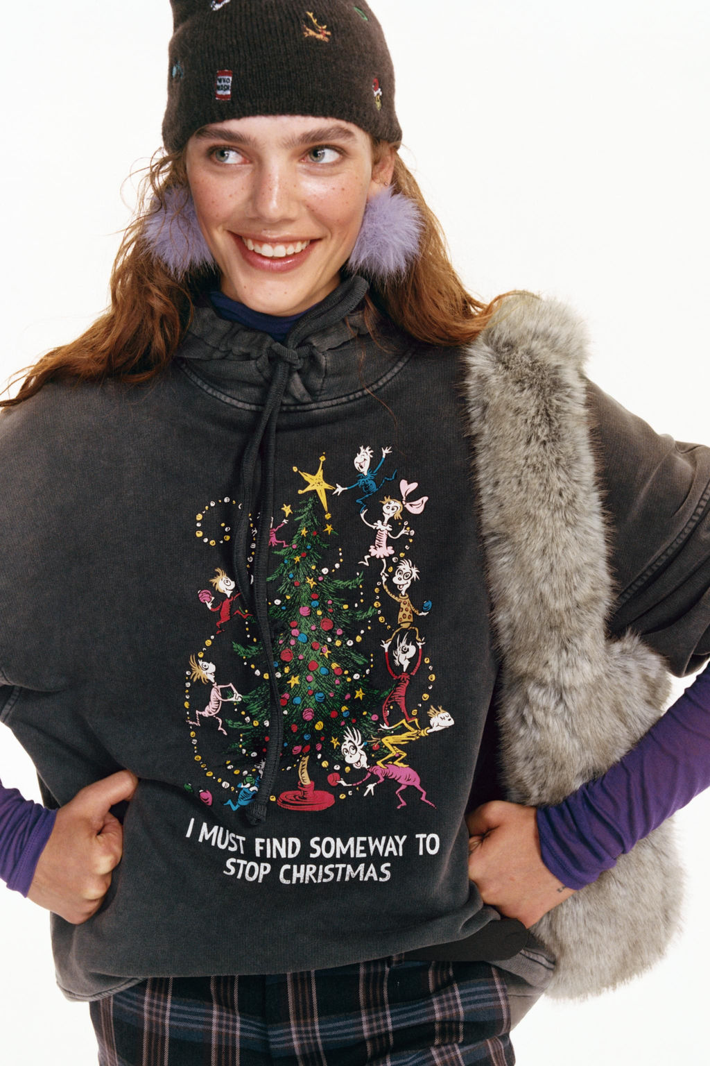GRINCH CHRISTMAS FADED SWEATSHIRT