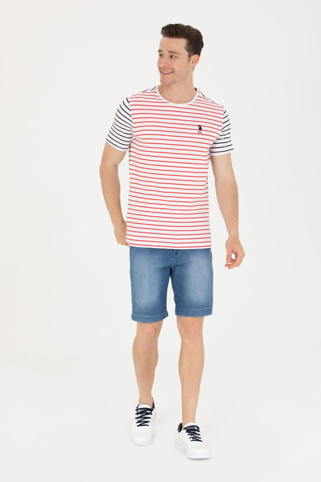 U. S. Polo Assn Мужские синие джинсовые шорты - U.s. polo assn фото 15