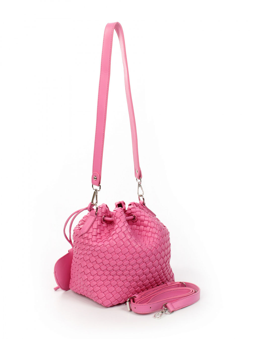 LACCOMA сумка СУ038-фуксия эко кожа хлопок  фото 2