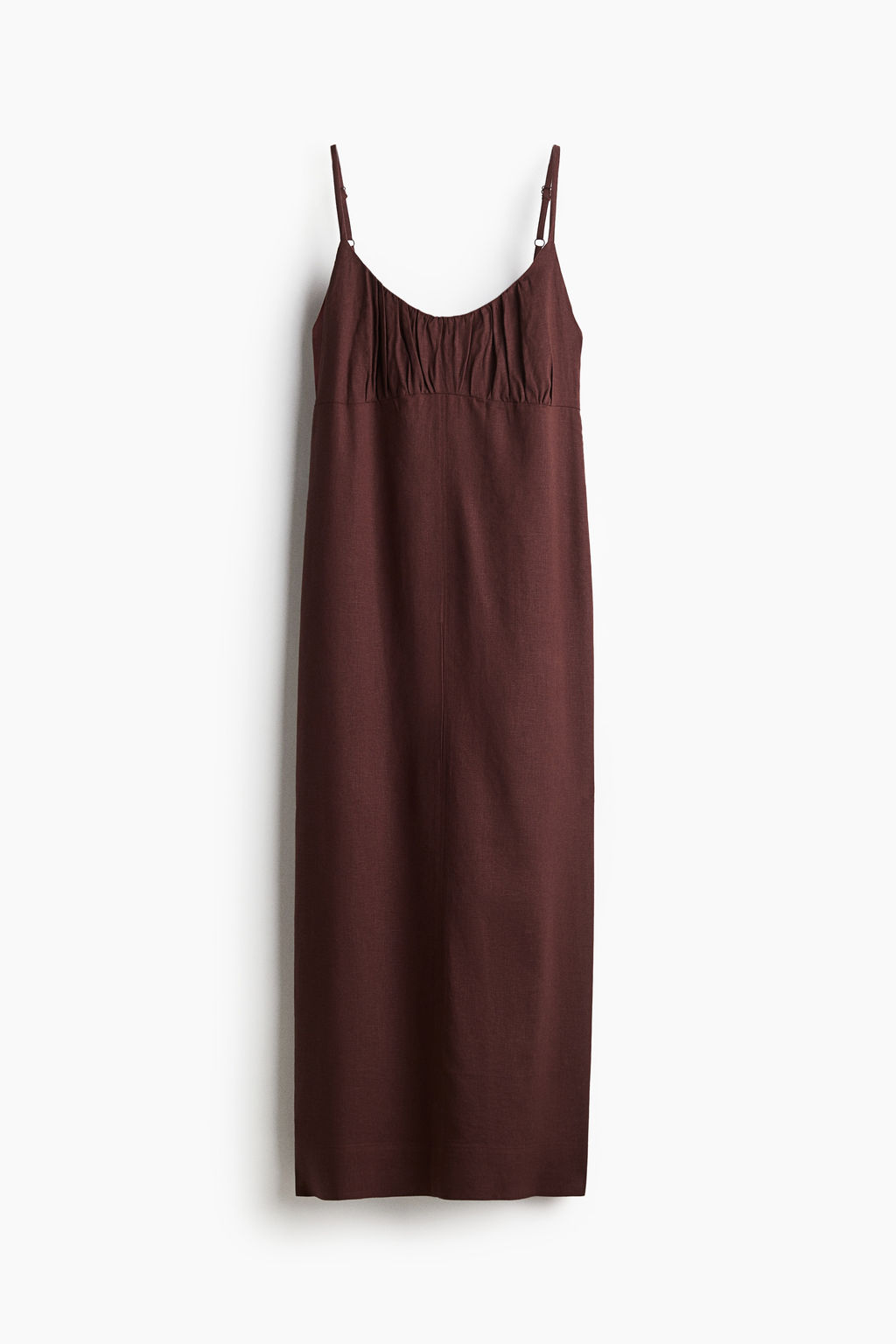 Vestido de tirantes en mezcla de lino - H&m фото 2