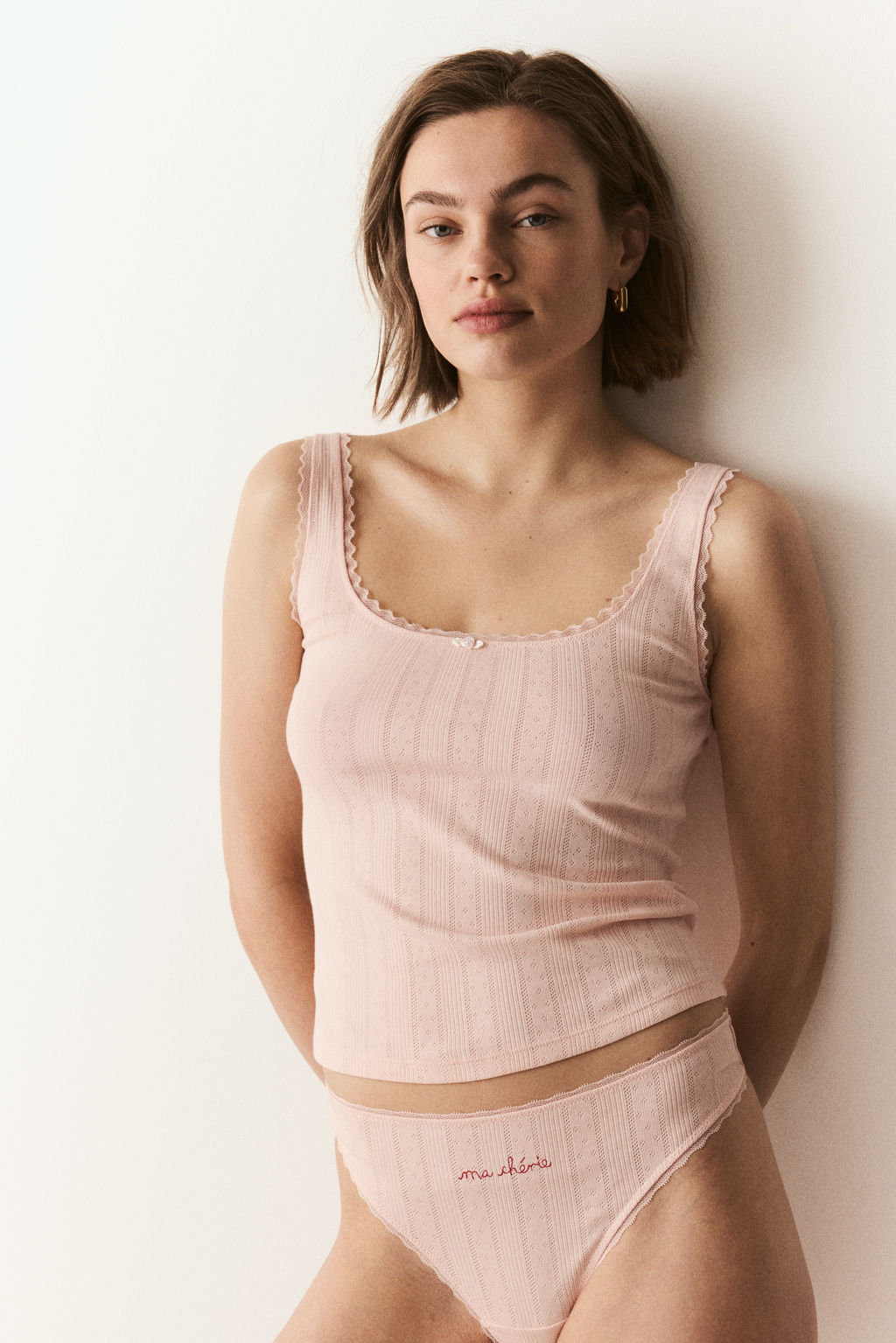 Top de tirantes en pointelle de algod?n - H&m фото 3