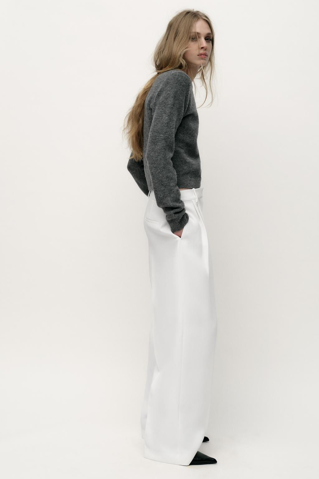 CONTRAST TRIM KNIT SWEATER - Zara фото 5