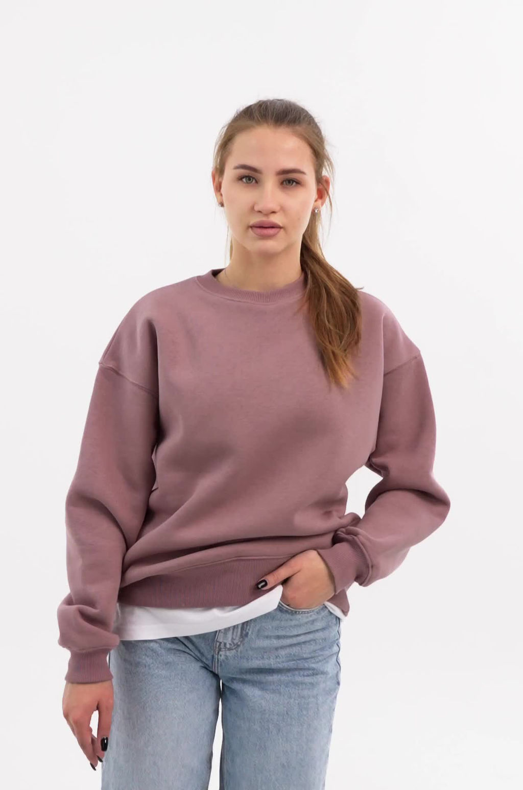 Женский свитшот с начесом Happyfox