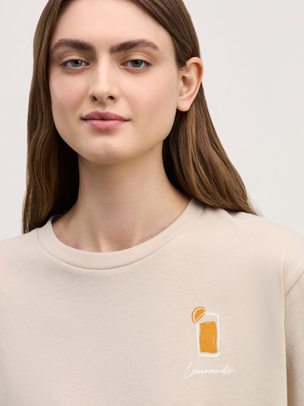 Хлопковая футболка оверсайз с принтом / Zarina фото 6