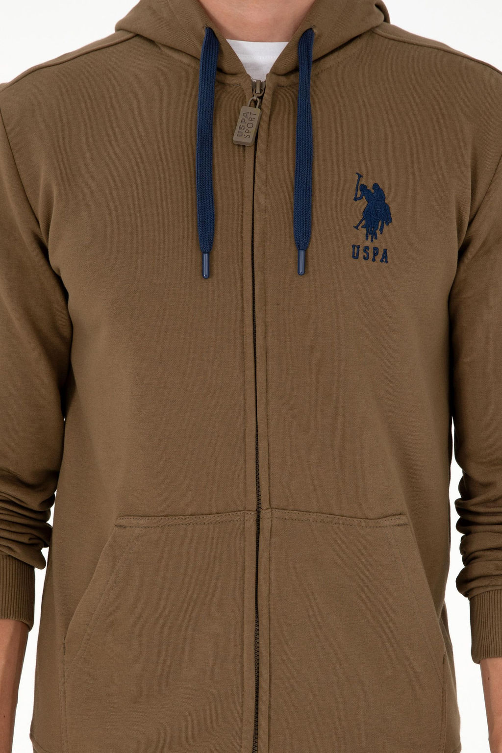 Мужской свитшот цвета хаки - U.s. polo assn фото 6