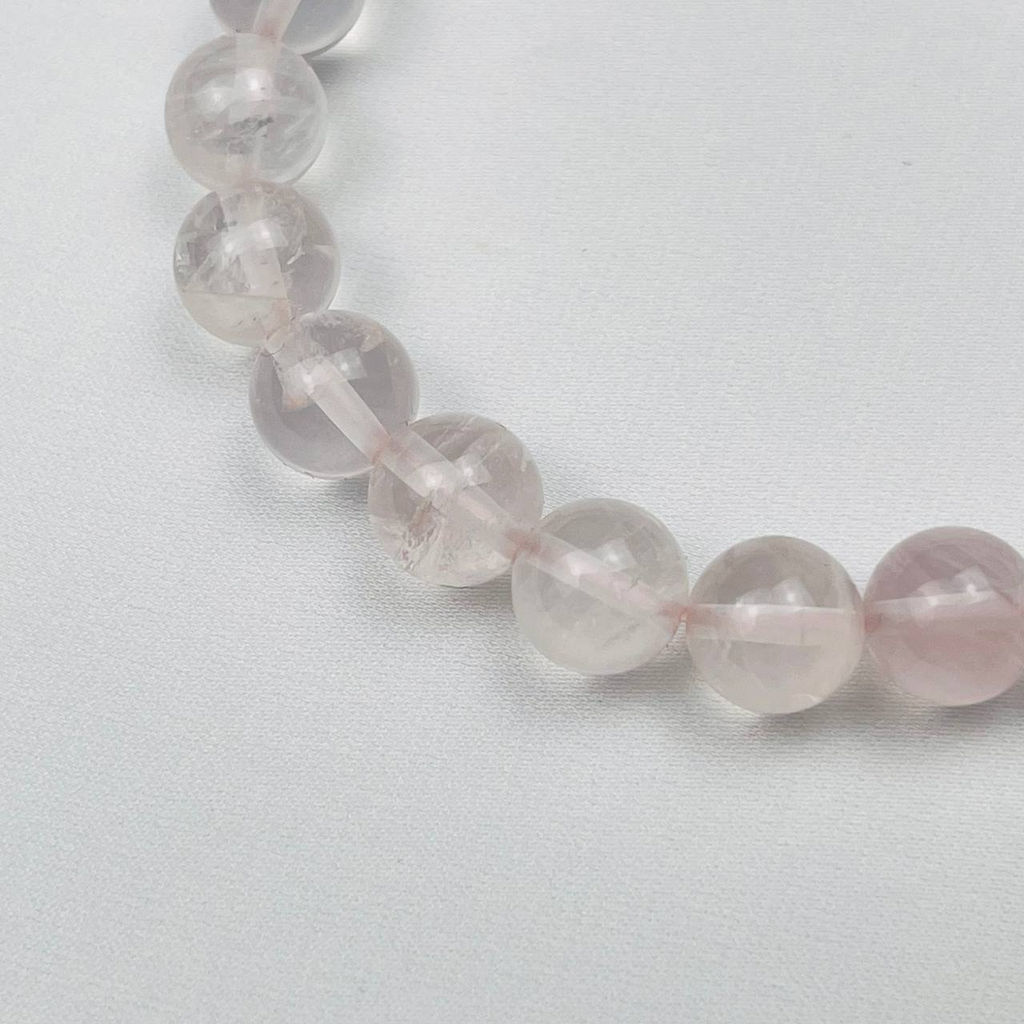 Браслет из Розового кварца с подвеской 17 см