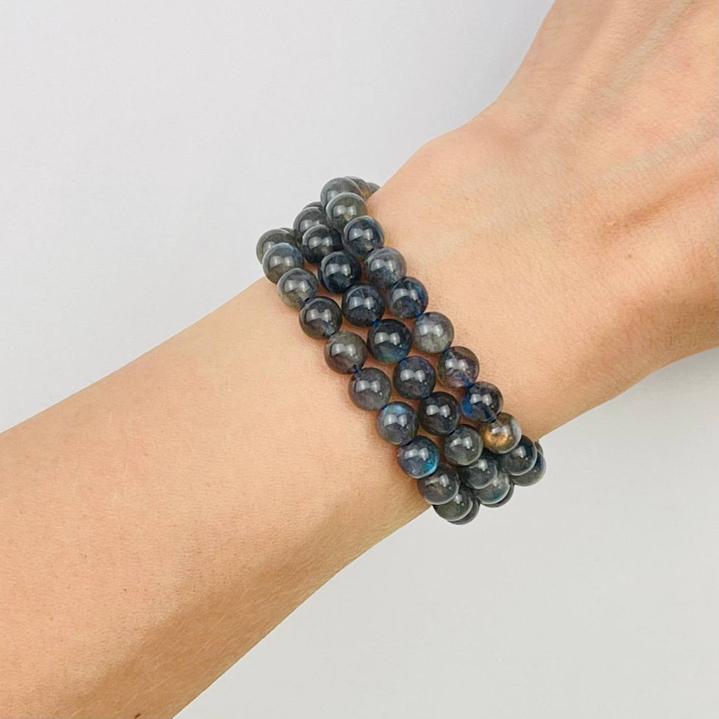 Бусины для украшений из Лабрадора (60 бусин) 39 см