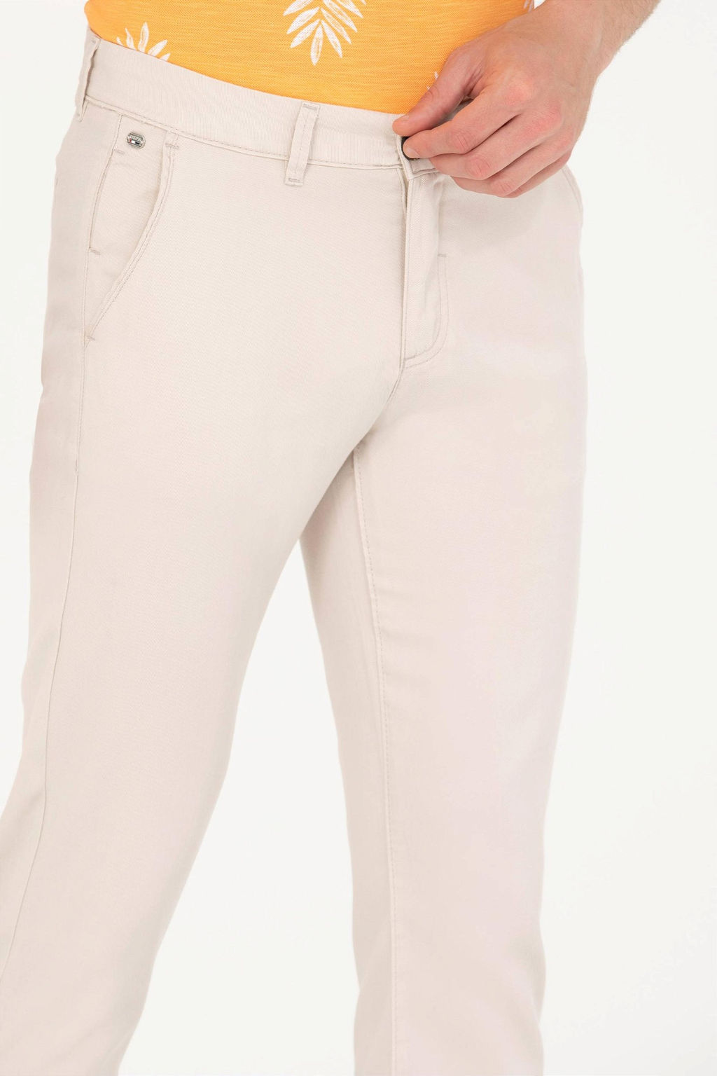 Мужские брюки из плотной ткани Stone - U.s. polo assn фото 5