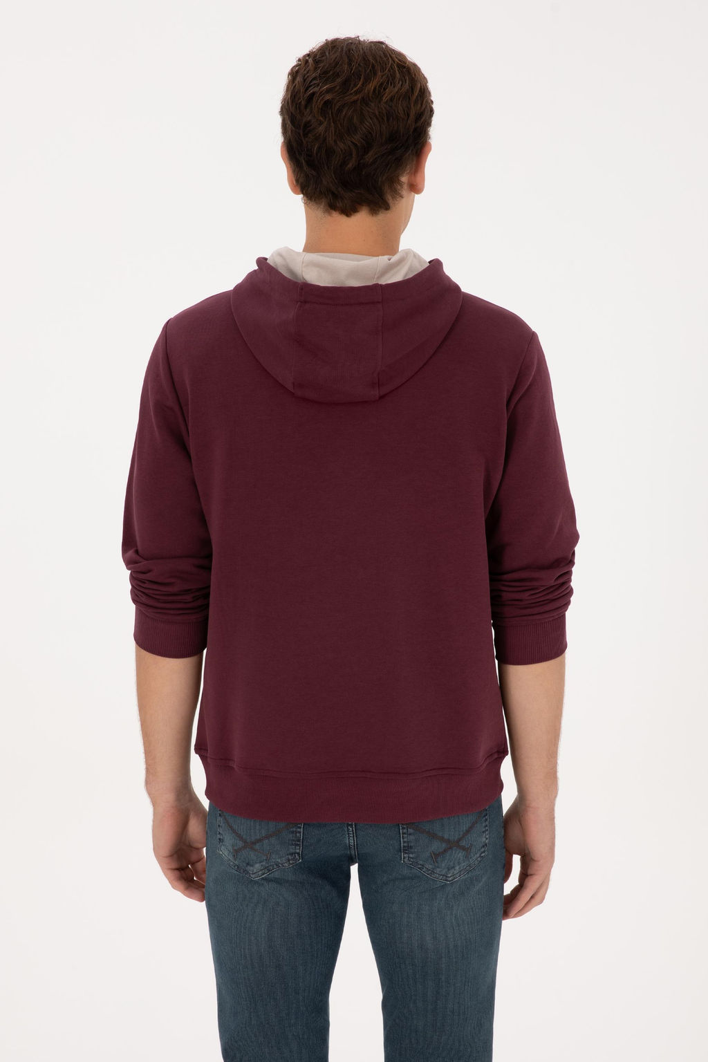 Erkek Bordo Sweatshirt
