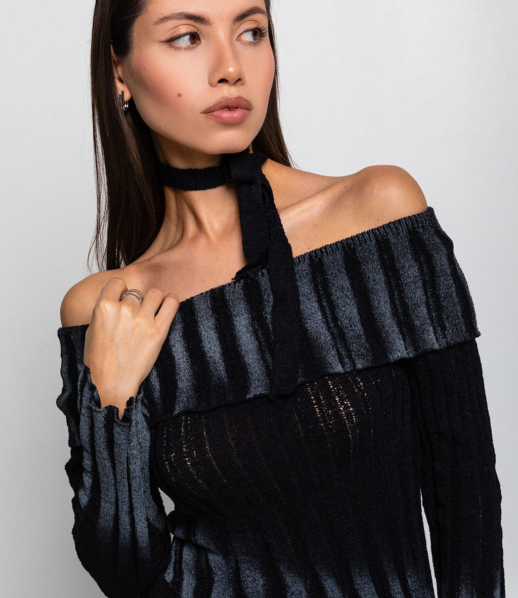 Джемпер #КТ1139, чёрный - Dommod фото 5