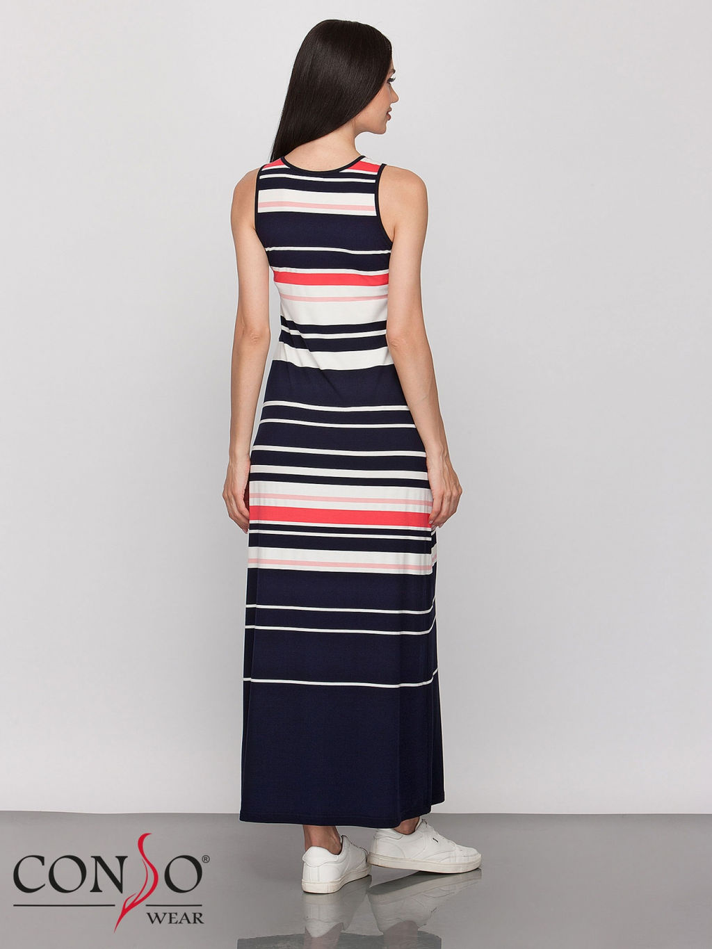 Conso/WDS190911 - navy/red Платье Женское  фото 4