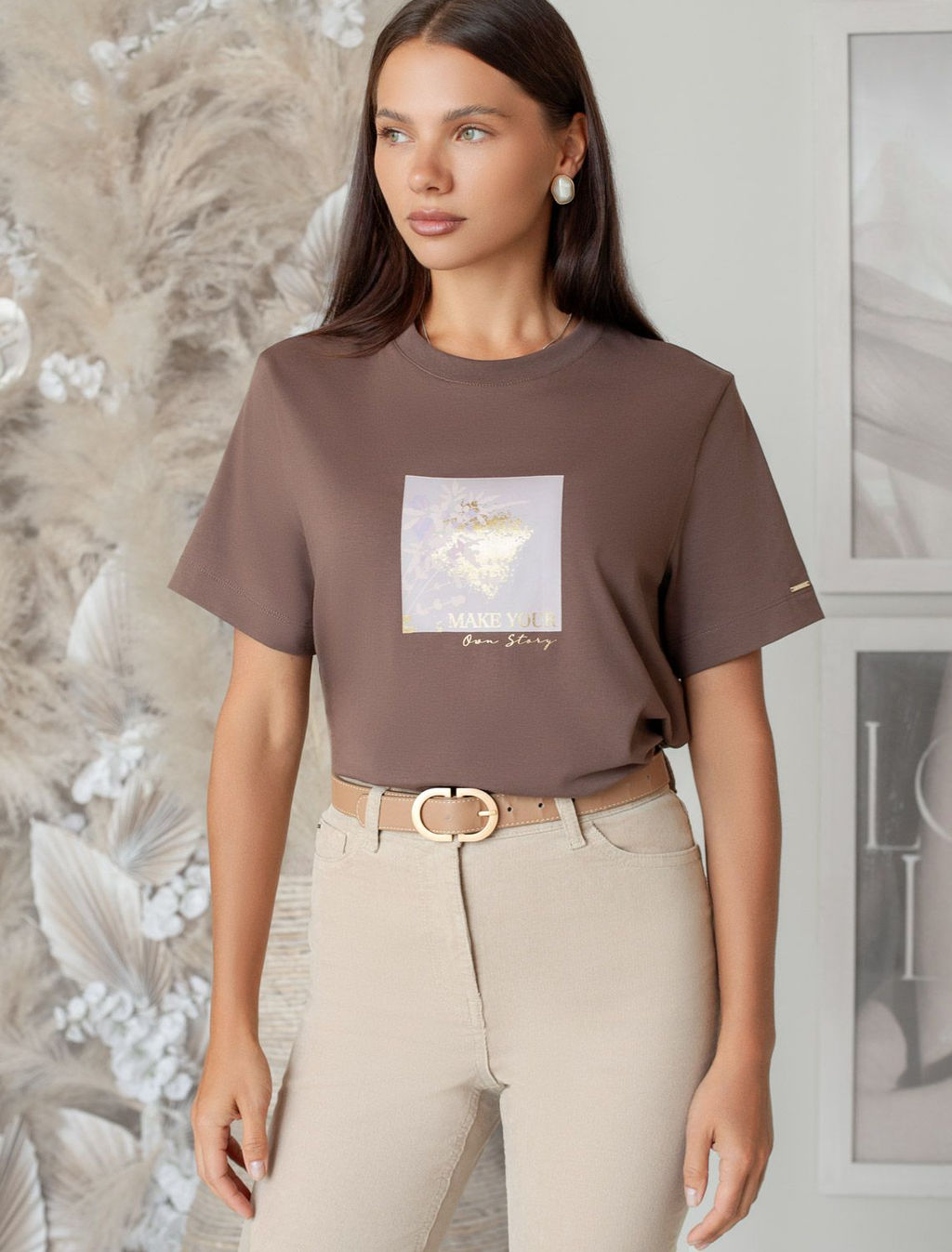 Футболка из премиального хлопка с авторским принтом