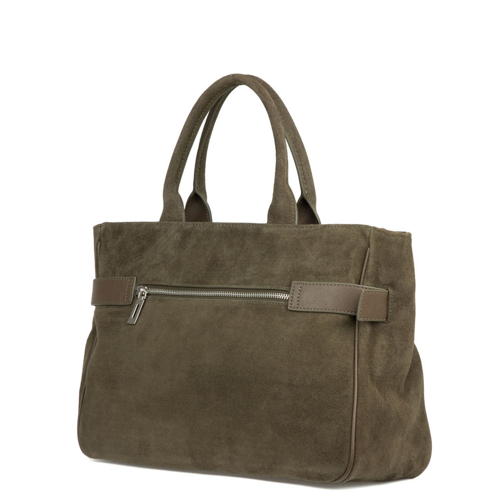 89-6971-1 army green, Женская замшевая сумка, Barcelo Biagi