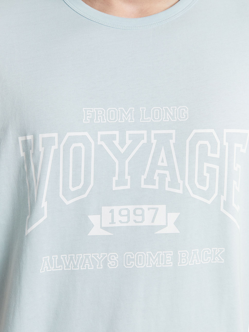 Футболка мужская голубая с печатью голубая дымка +печать 111785-1 - Mark formelle фото 7