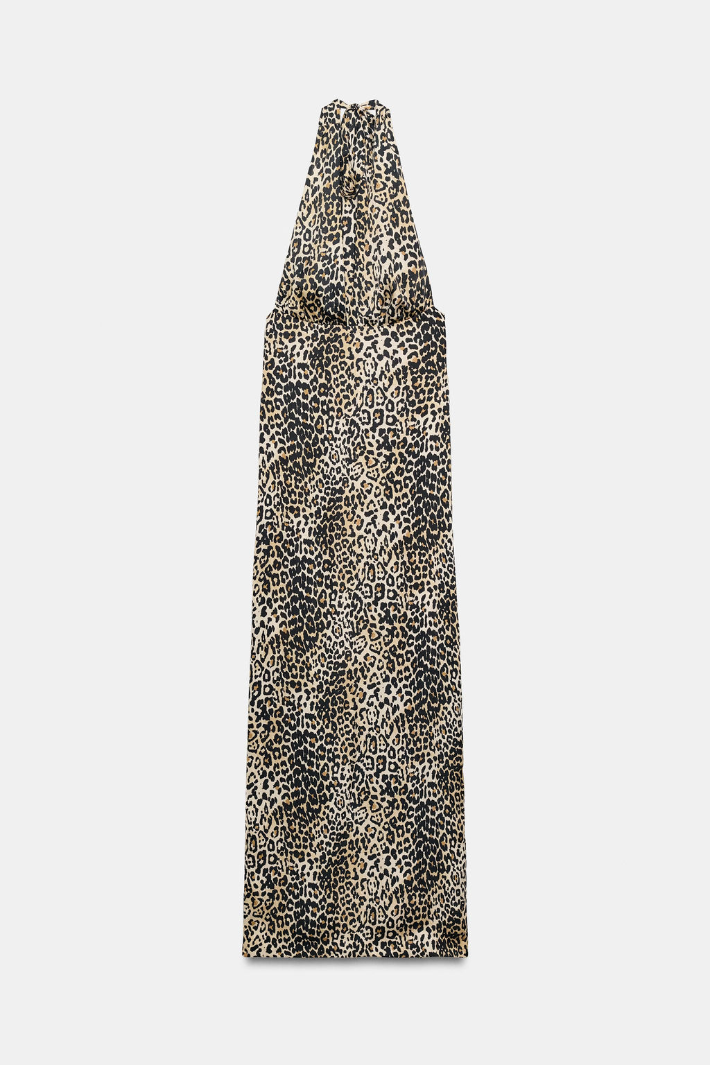 VESTIDO HALTER SATINADO ESTAMPADO ANIMAL / Leopardo - Zara фото 6