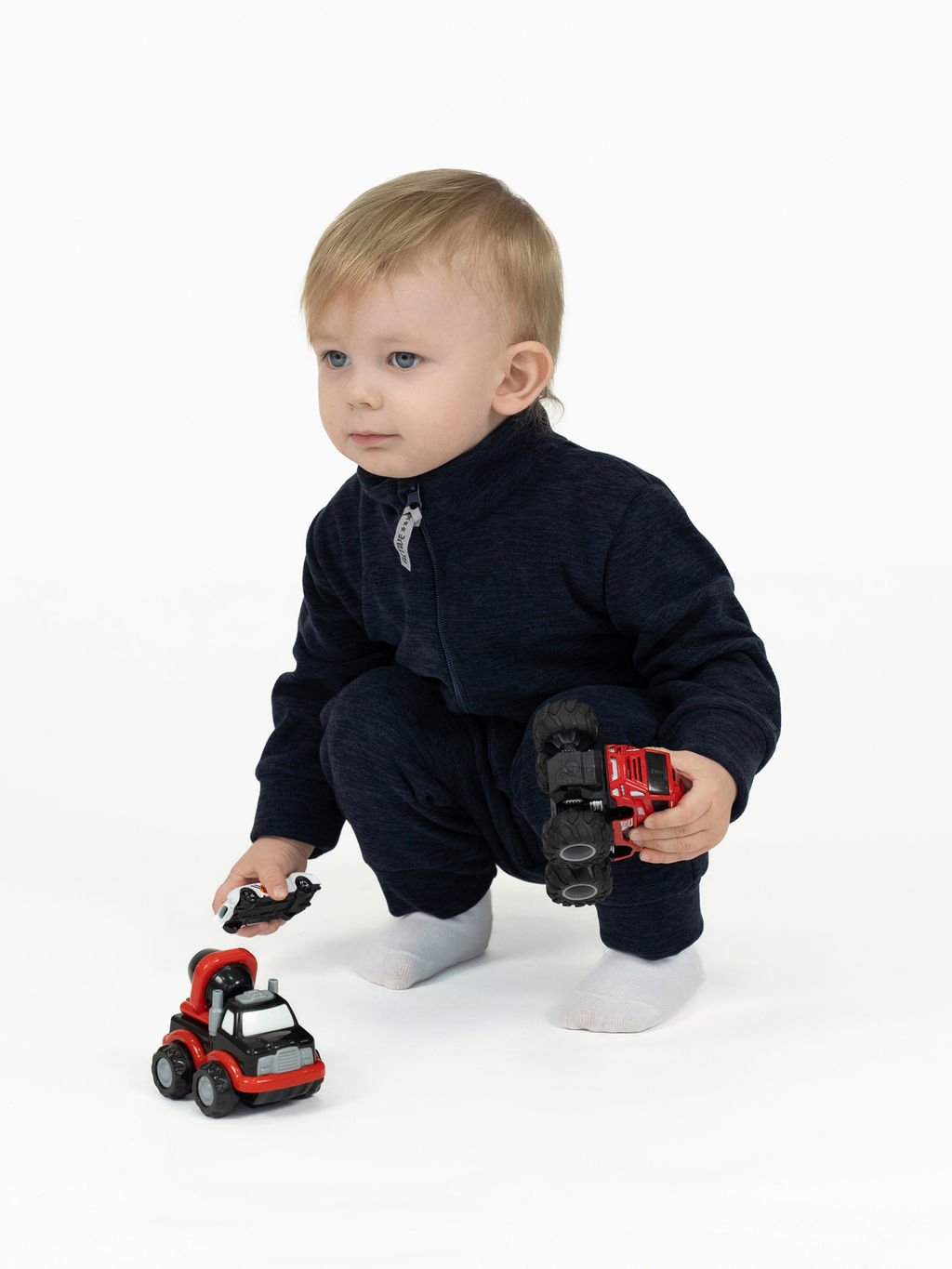 Комбинезон детский флисовый серый - Утенок фото 9