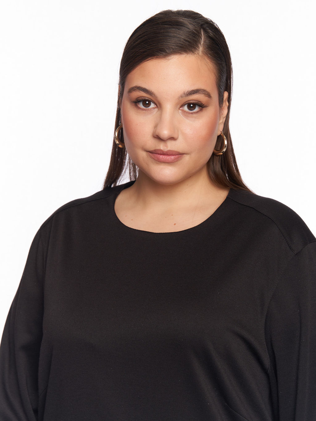 Платье из плотного трикотажа PP51806BLK01