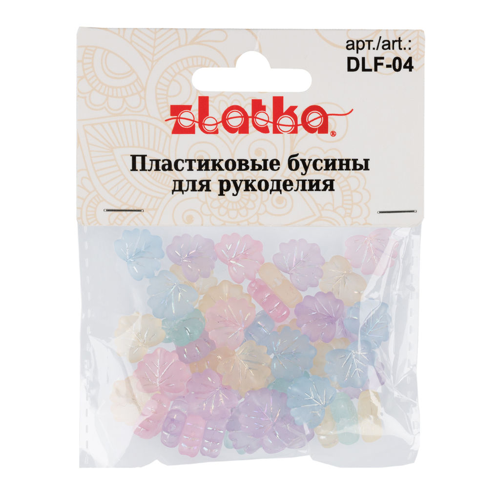 Бусина Zlatka MIX пластик DLF-04 13 х 10 мм 10 х 25 г  1 г №01 - Preciosa фото 3