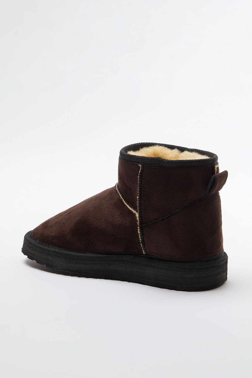 Trendyol Shoes Taba Ici Kurklu Yuvarlak Burun Duz Flatform Topuklu Kad?n Bot TAKAW25BO00029 - Trendyolmilla фото 15