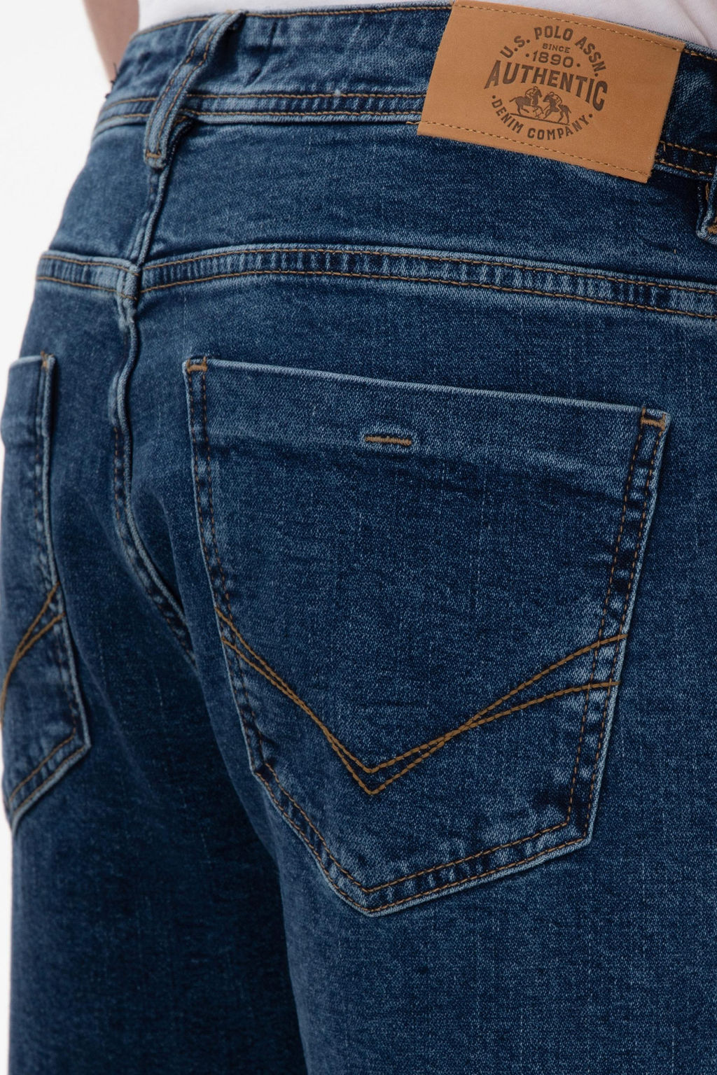 Мужские темно -синие джинсы брюки Неожиданная скидка в корзине - U.s. polo assn фото 6