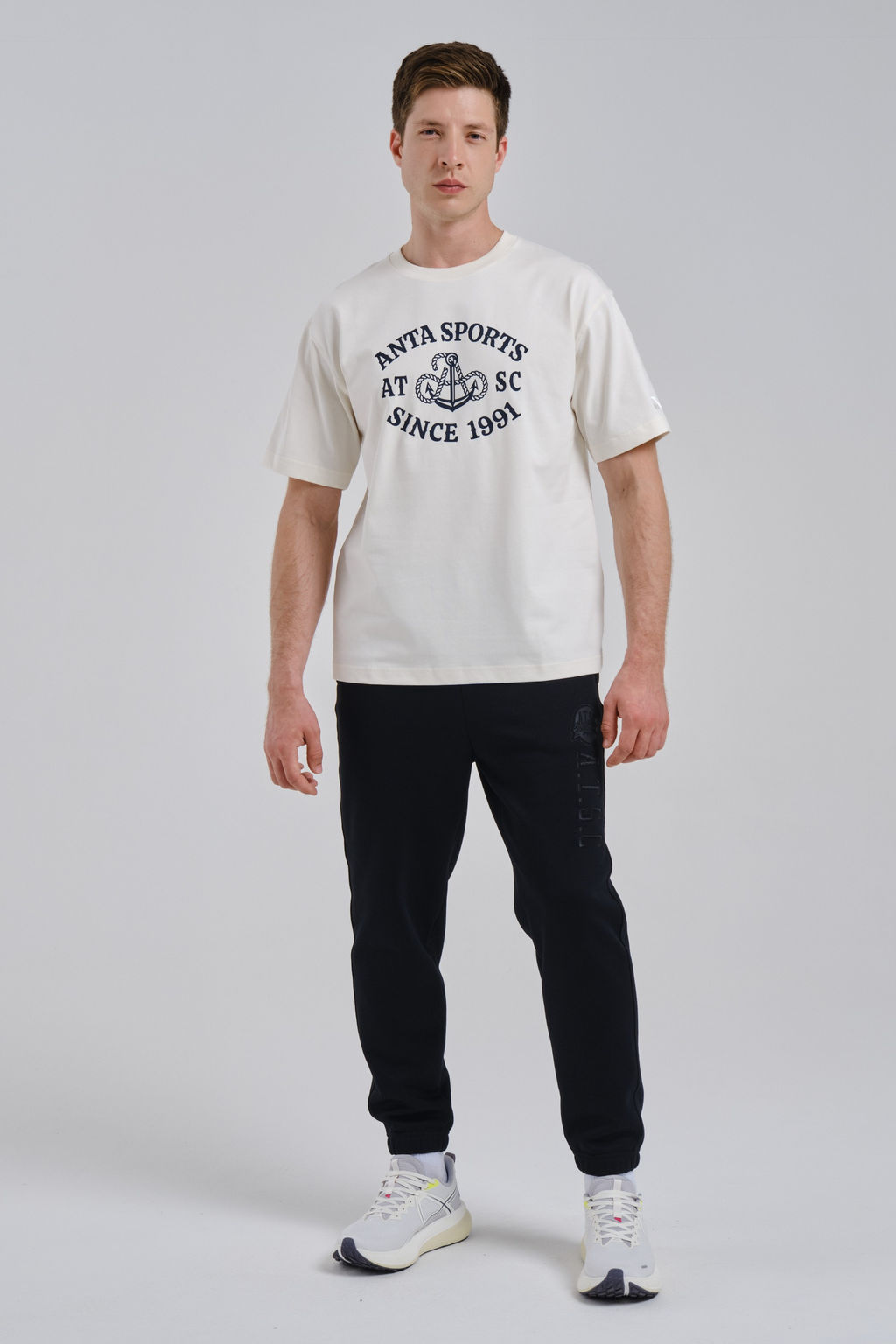 Футболка Белый ATSC SS Tee - Anta фото 2